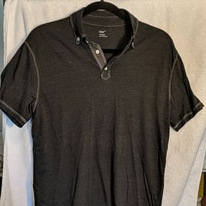 Gap gray medium soft wash polo shirt